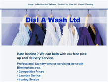 Tablet Screenshot of dial-a-wash.co.uk